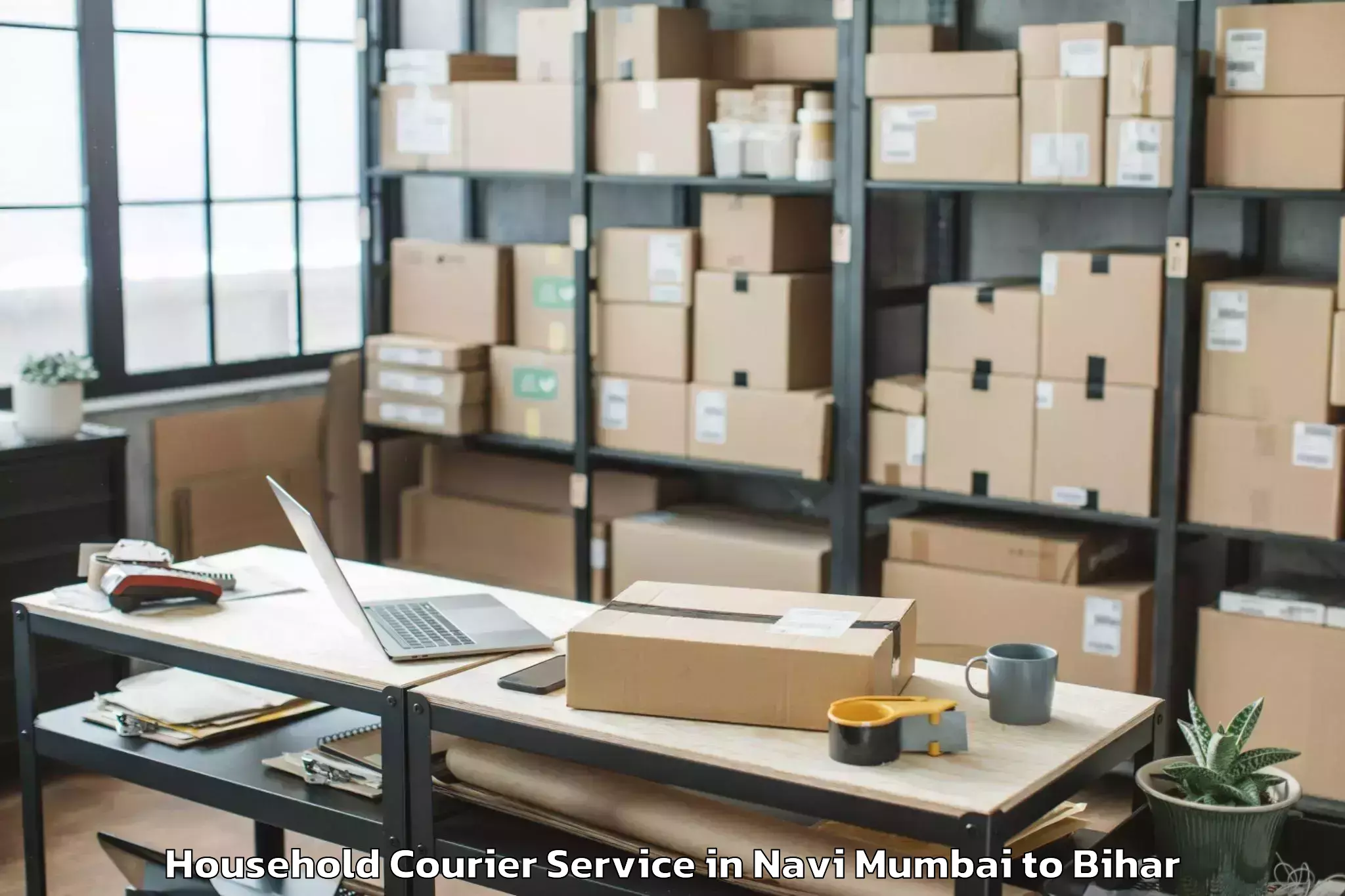 Navi Mumbai to Bihar Household Courier Booking